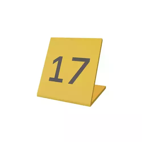 Crime Evidence Number Tag 17 v1 001