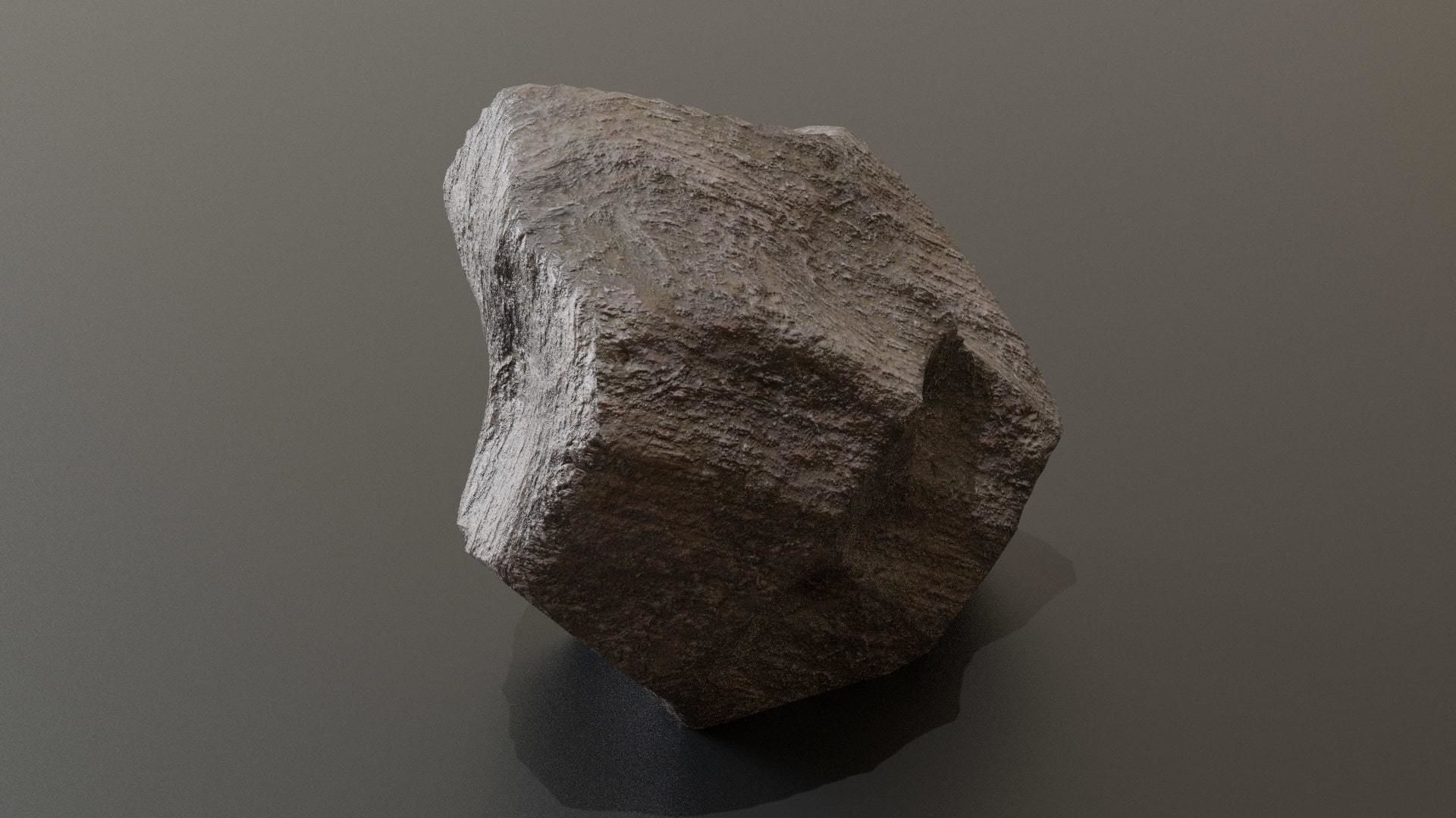 3D Rock 01 - 3D PBR Model Low-poly 3D model_11