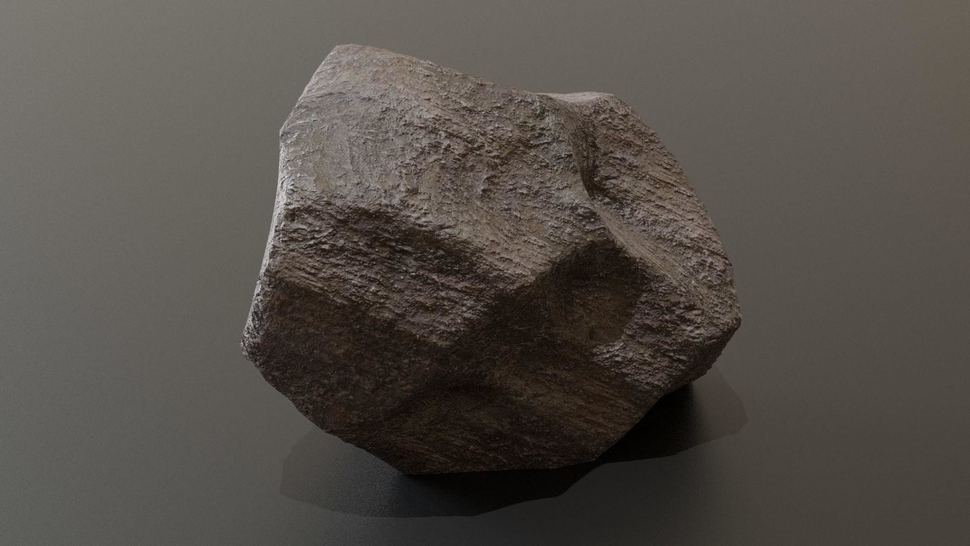 3D Rock 01 - 3D PBR Model Low-poly 3D model_10