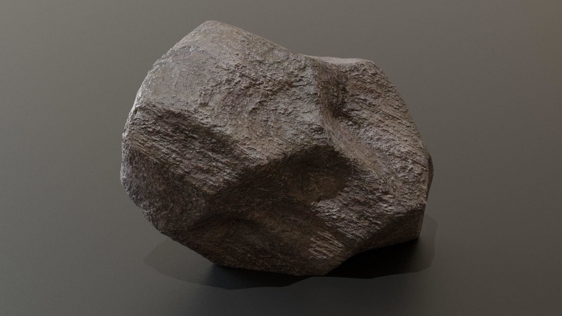 3D Rock 01 - 3D PBR Model Low-poly 3D model_9