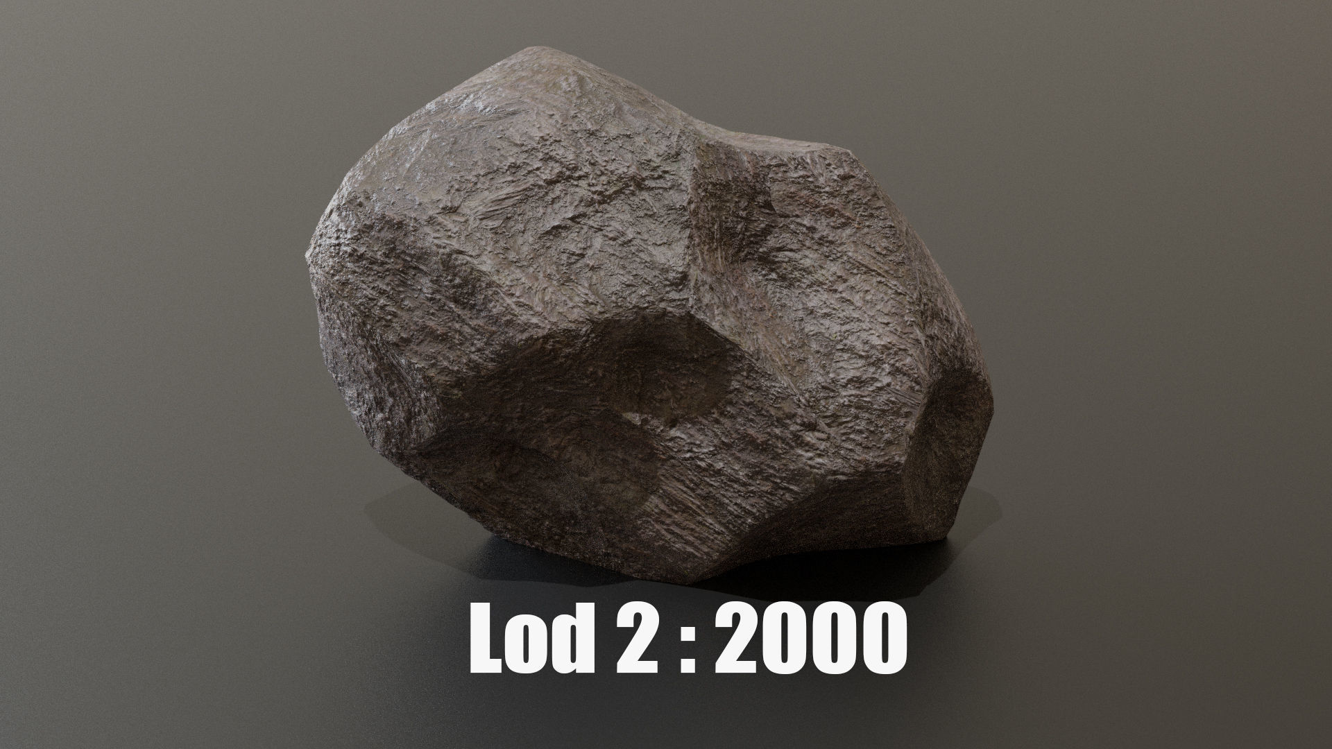 3D Rock 01 - 3D PBR Model Low-poly 3D model_3