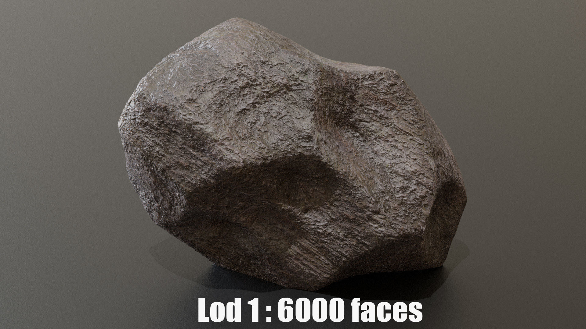 3D Rock 01 - 3D PBR Model Low-poly 3D model_1
