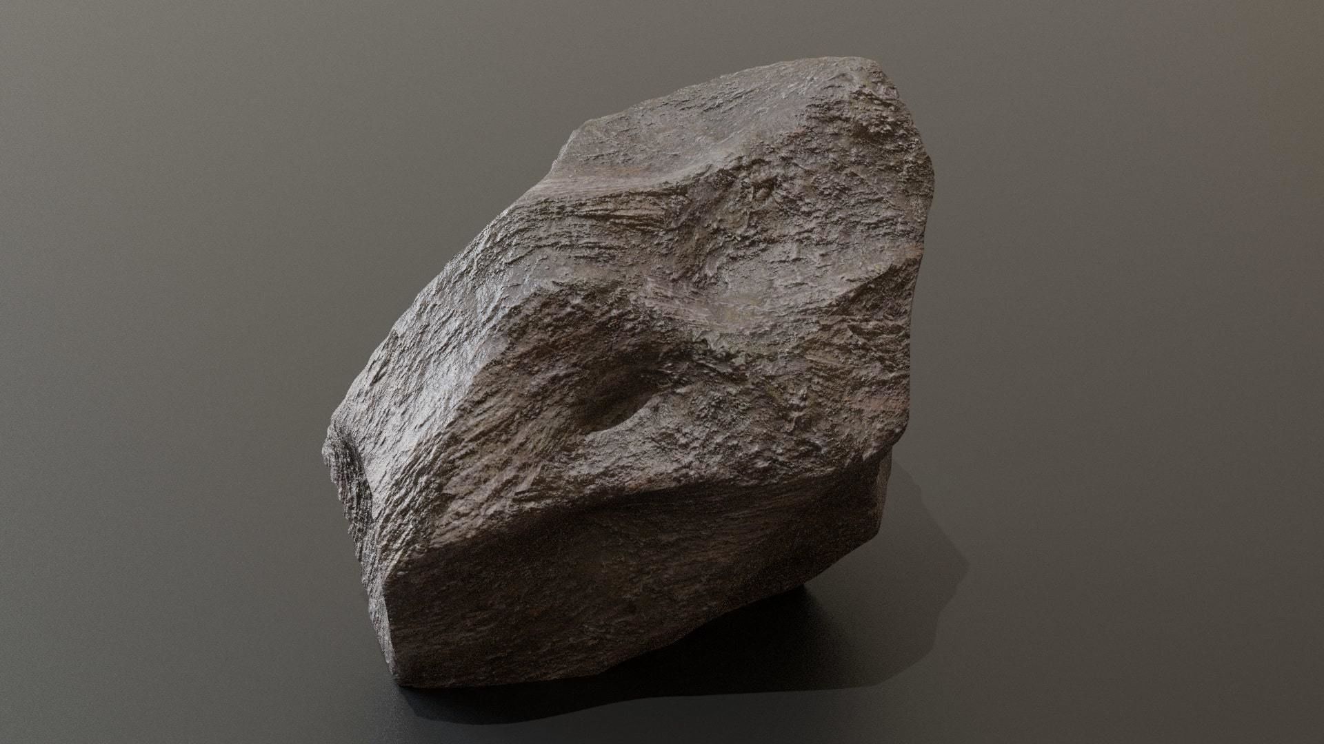 3D Rock 01 - 3D PBR Model Low-poly 3D model_16