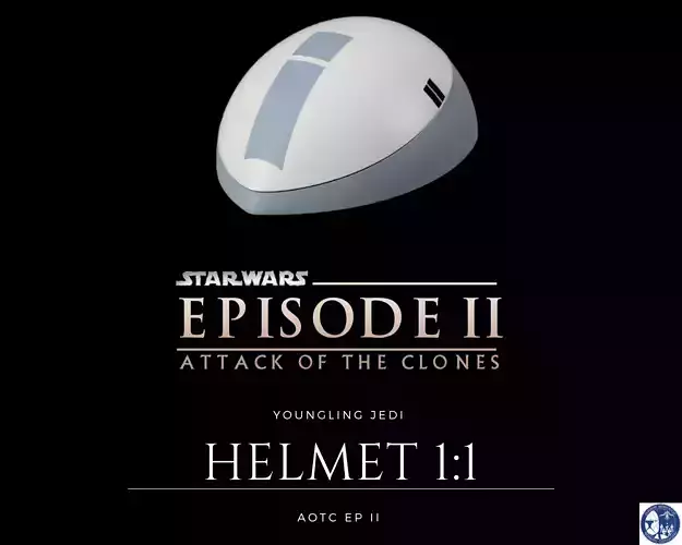 star wars AOTC youngling training jedi hemet for cosplay 