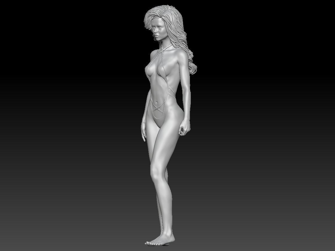 NEW BEACH GIRL 2 3D print model_1