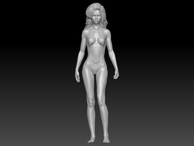 NEW BEACH GIRL 2 3D print model