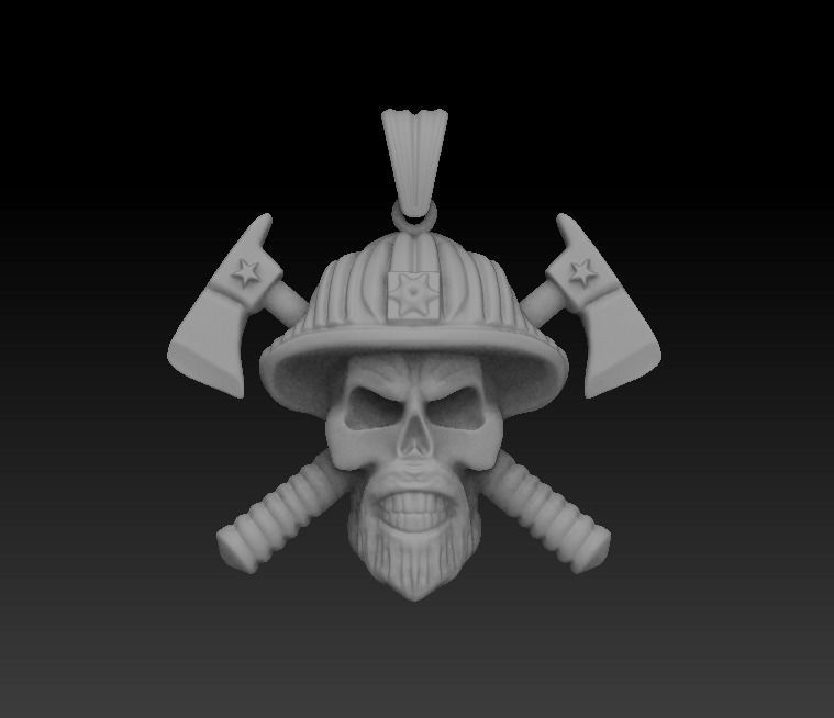 Skull Pendant 3D model_5