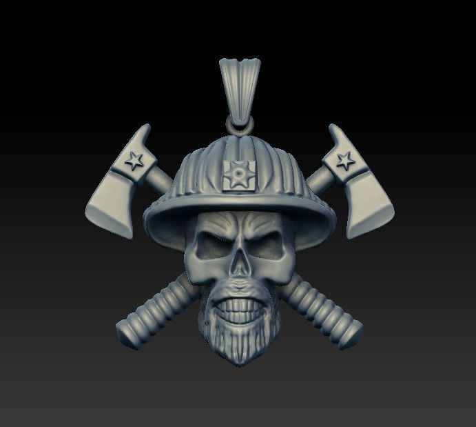 Skull Pendant 3D model_6