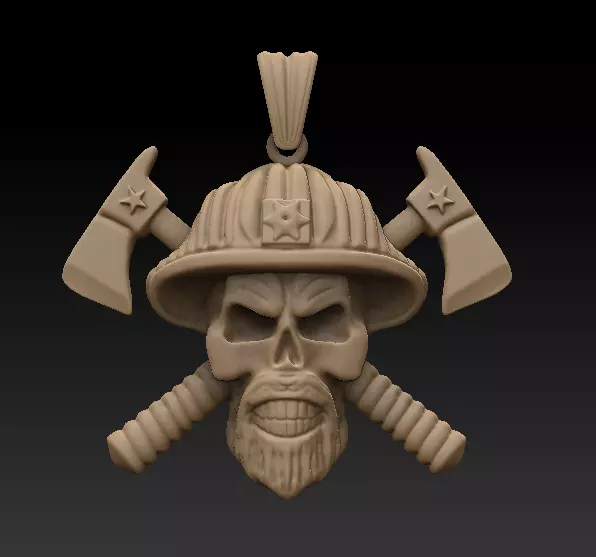 Skull Pendant 3D model_0
