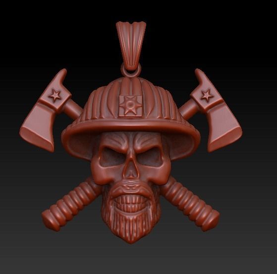 Skull Pendant 3D model_4
