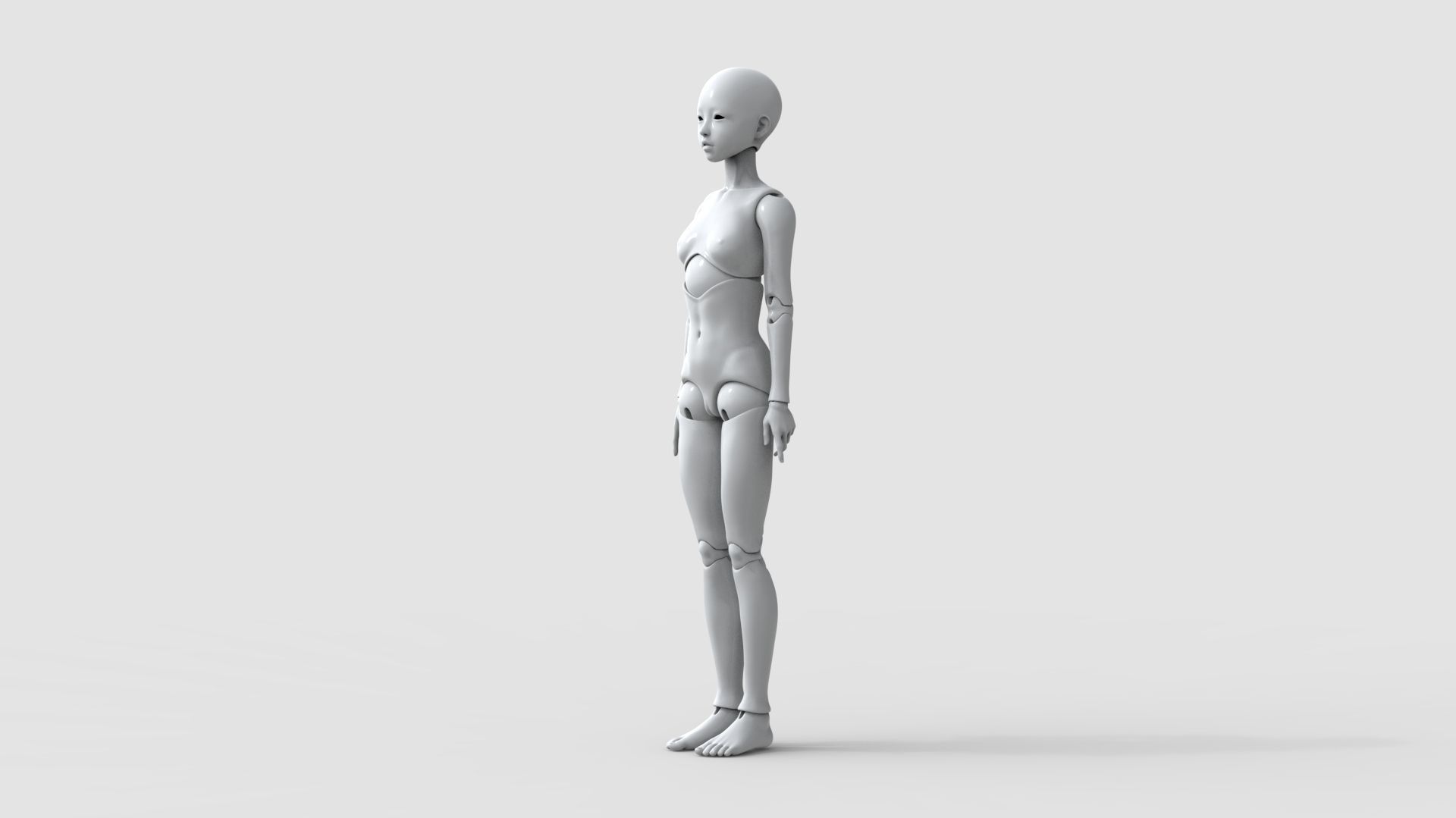 BJD doll Irene ball joint doll 3D print model_6