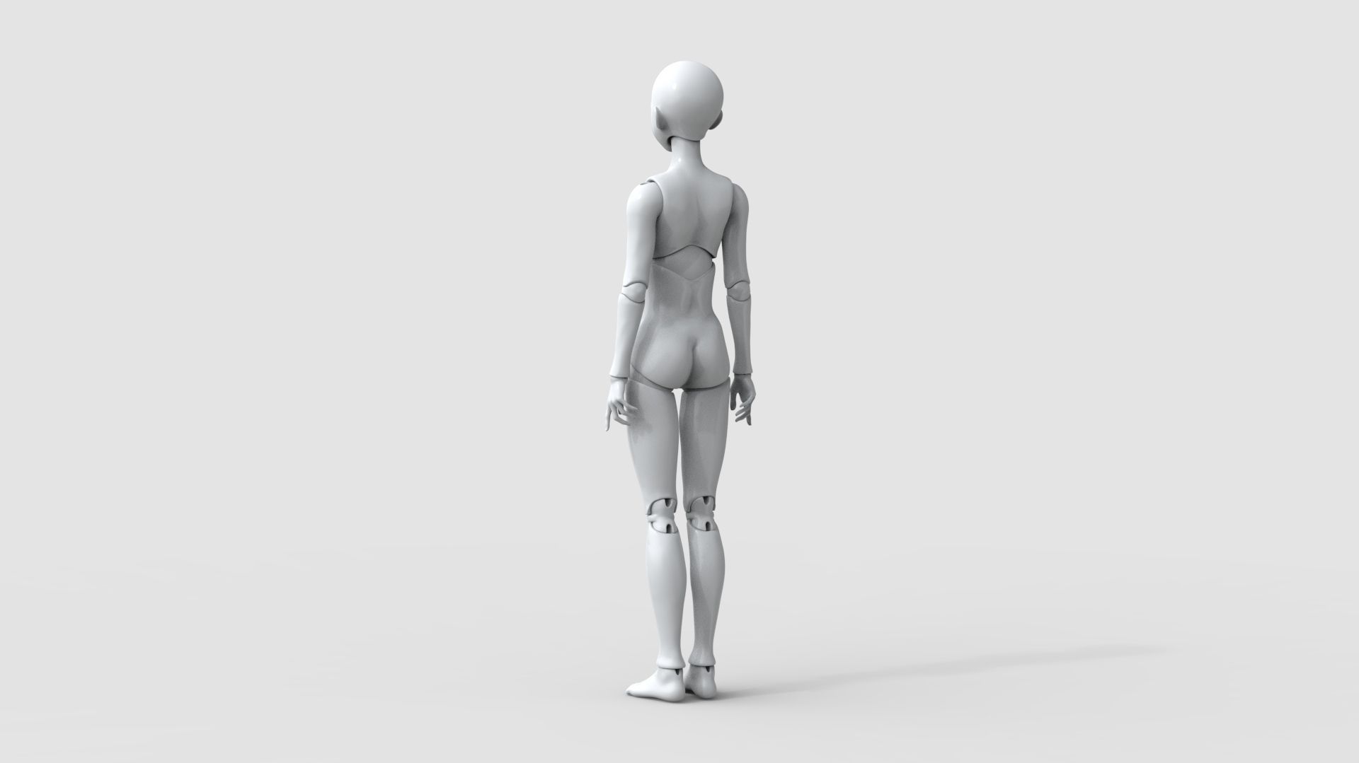 BJD doll Irene ball joint doll 3D print model_7