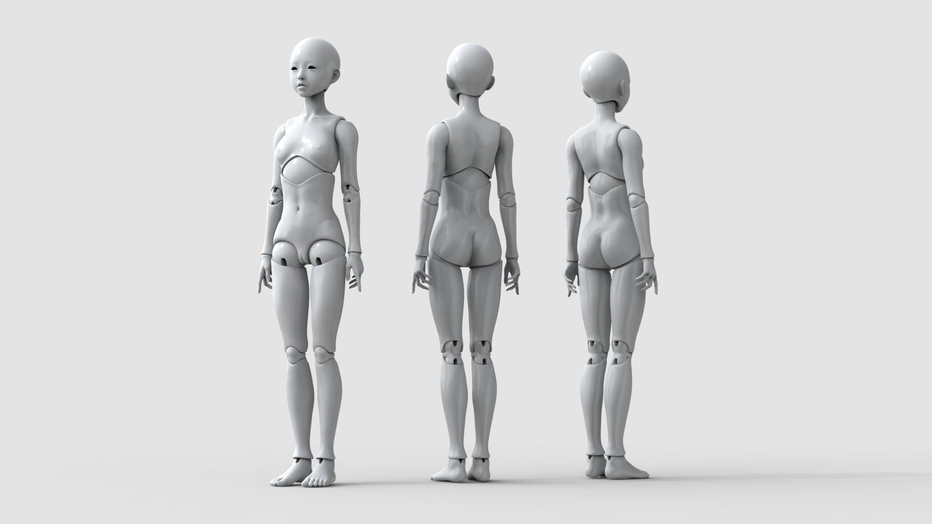 BJD doll Irene ball joint doll 3D print model_1