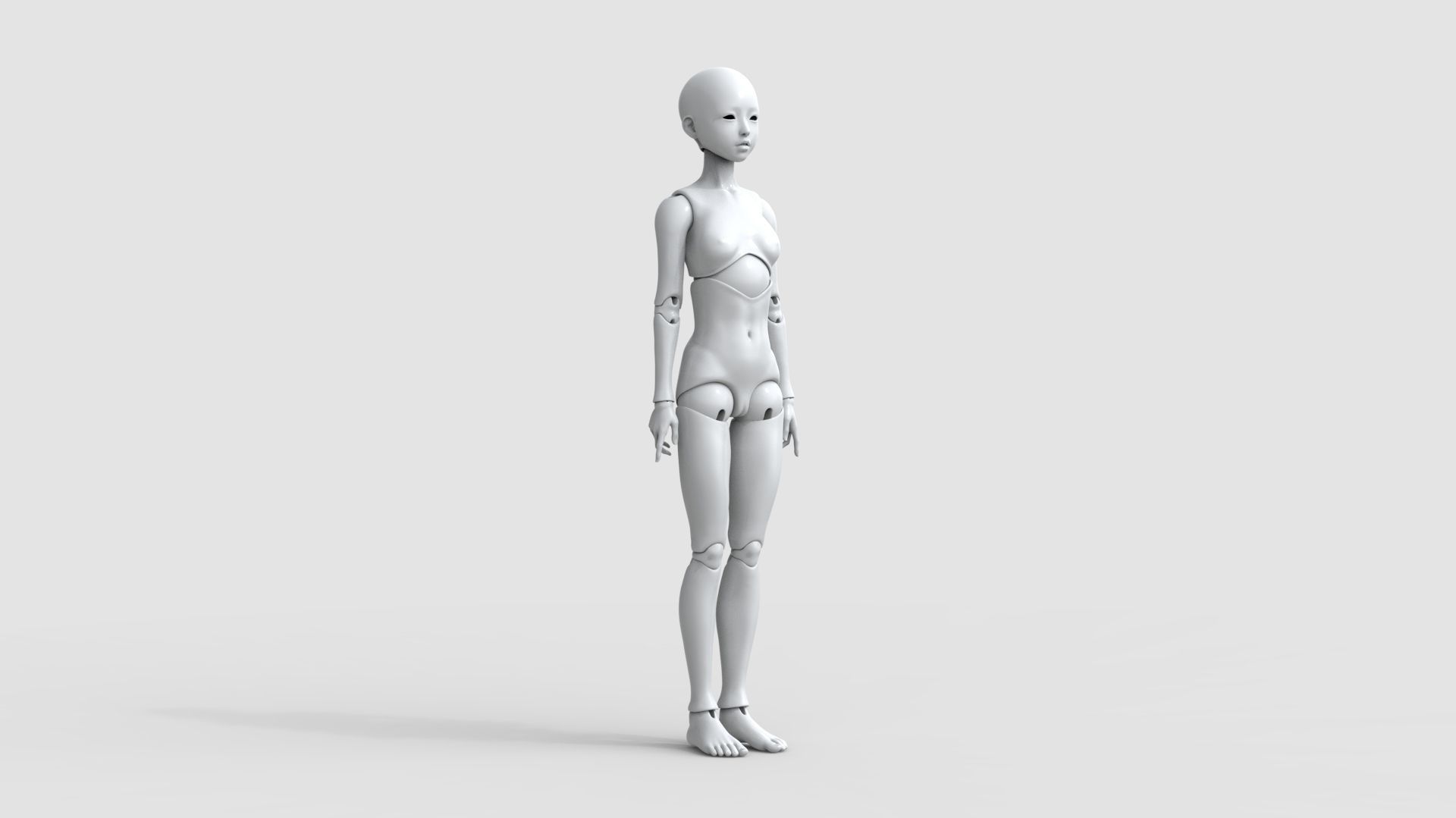 BJD doll Irene ball joint doll 3D print model_4