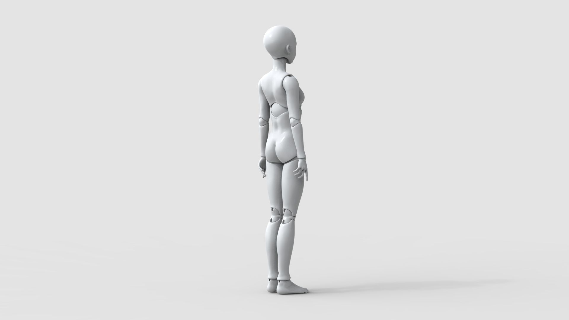 BJD doll Irene ball joint doll 3D print model_8