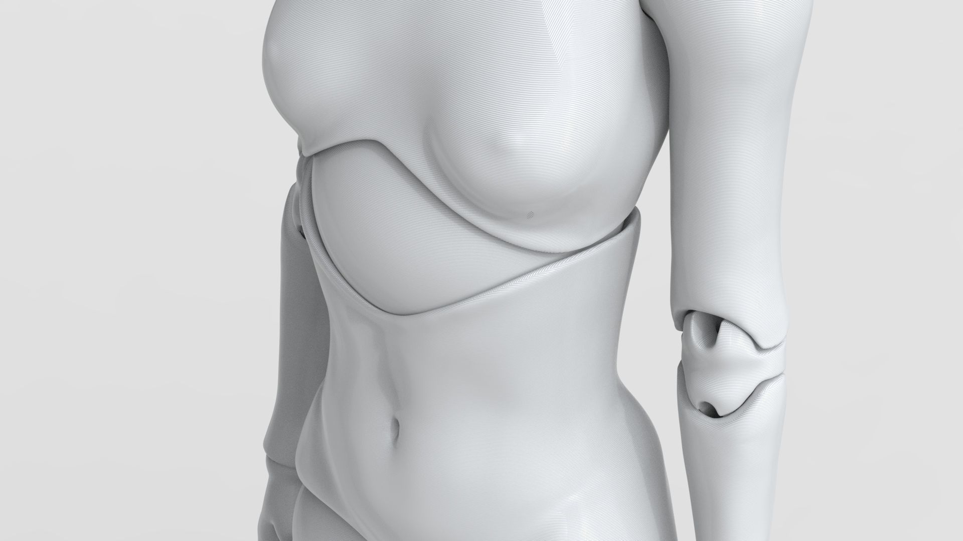 BJD doll Irene ball joint doll 3D print model_12