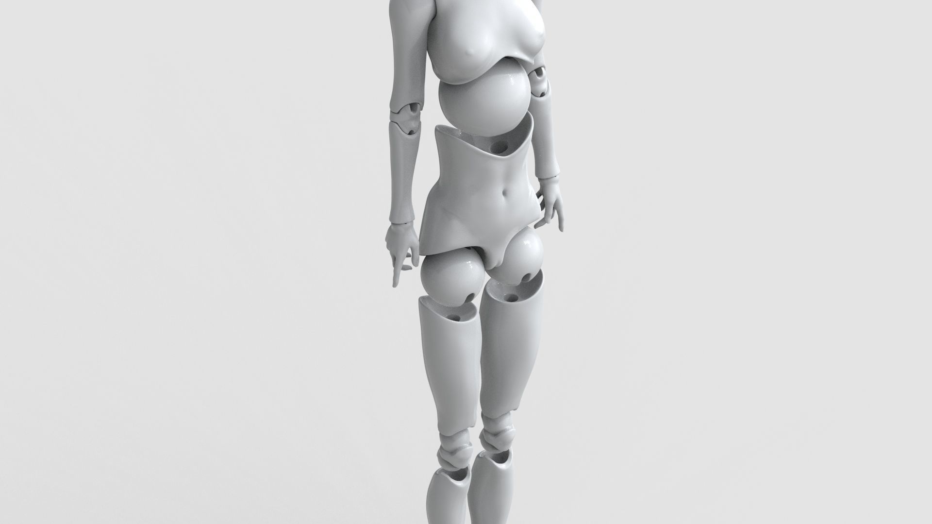 BJD doll Irene ball joint doll 3D print model_2