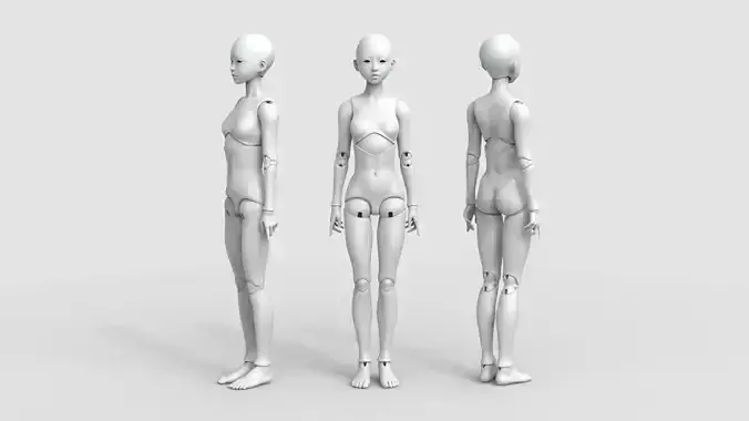 BJD doll Irene ball joint doll 3D print model