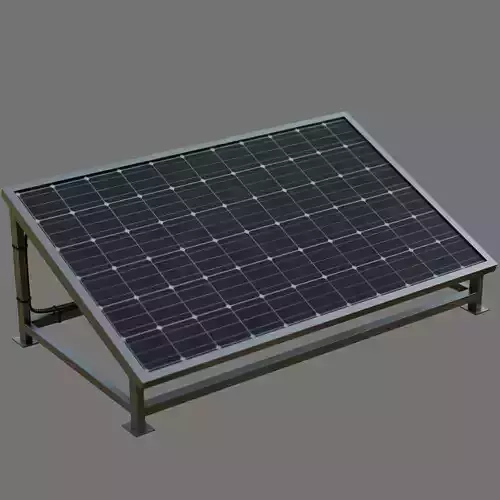Solar panel with base