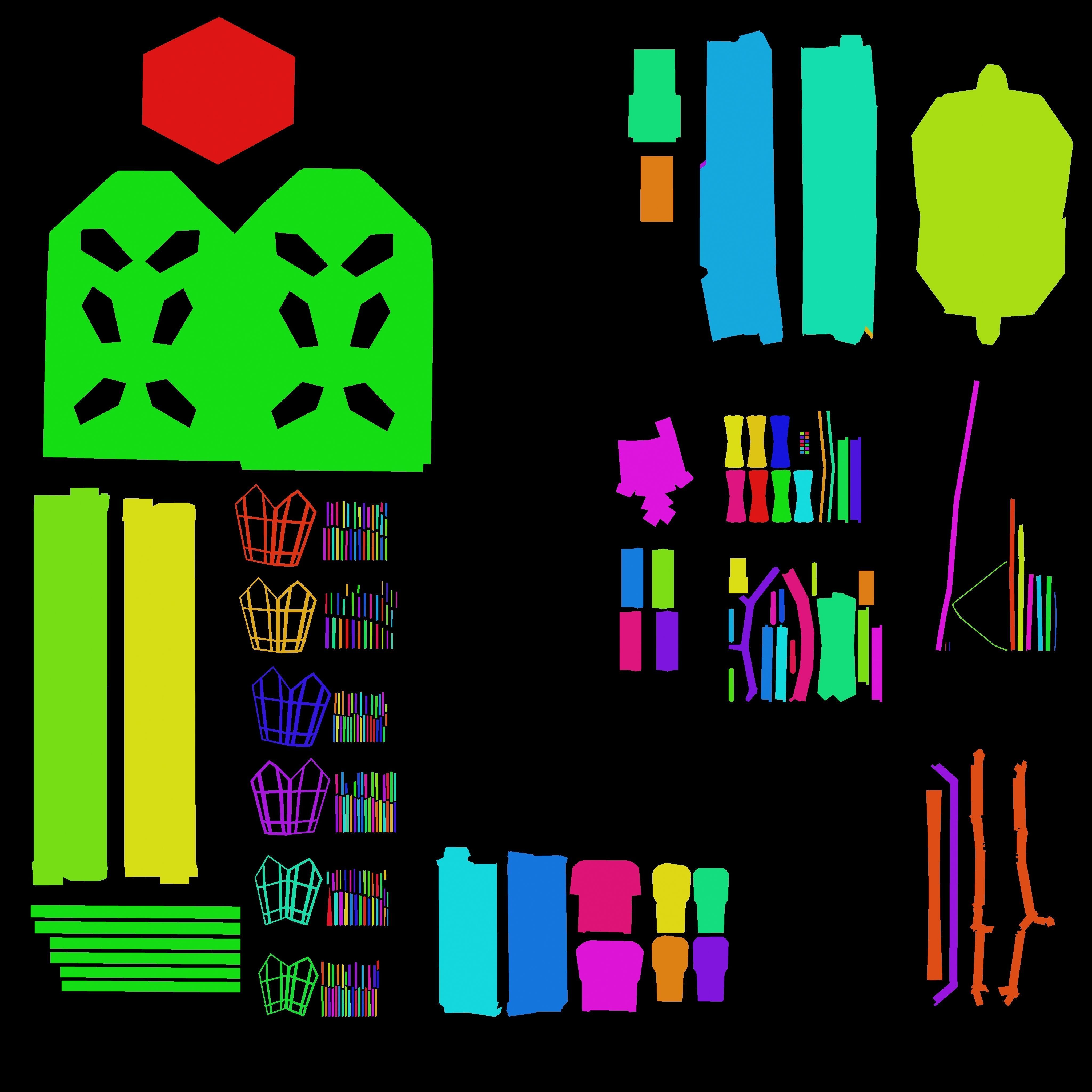 Sci-fi metal platform Low-poly 3D model_8