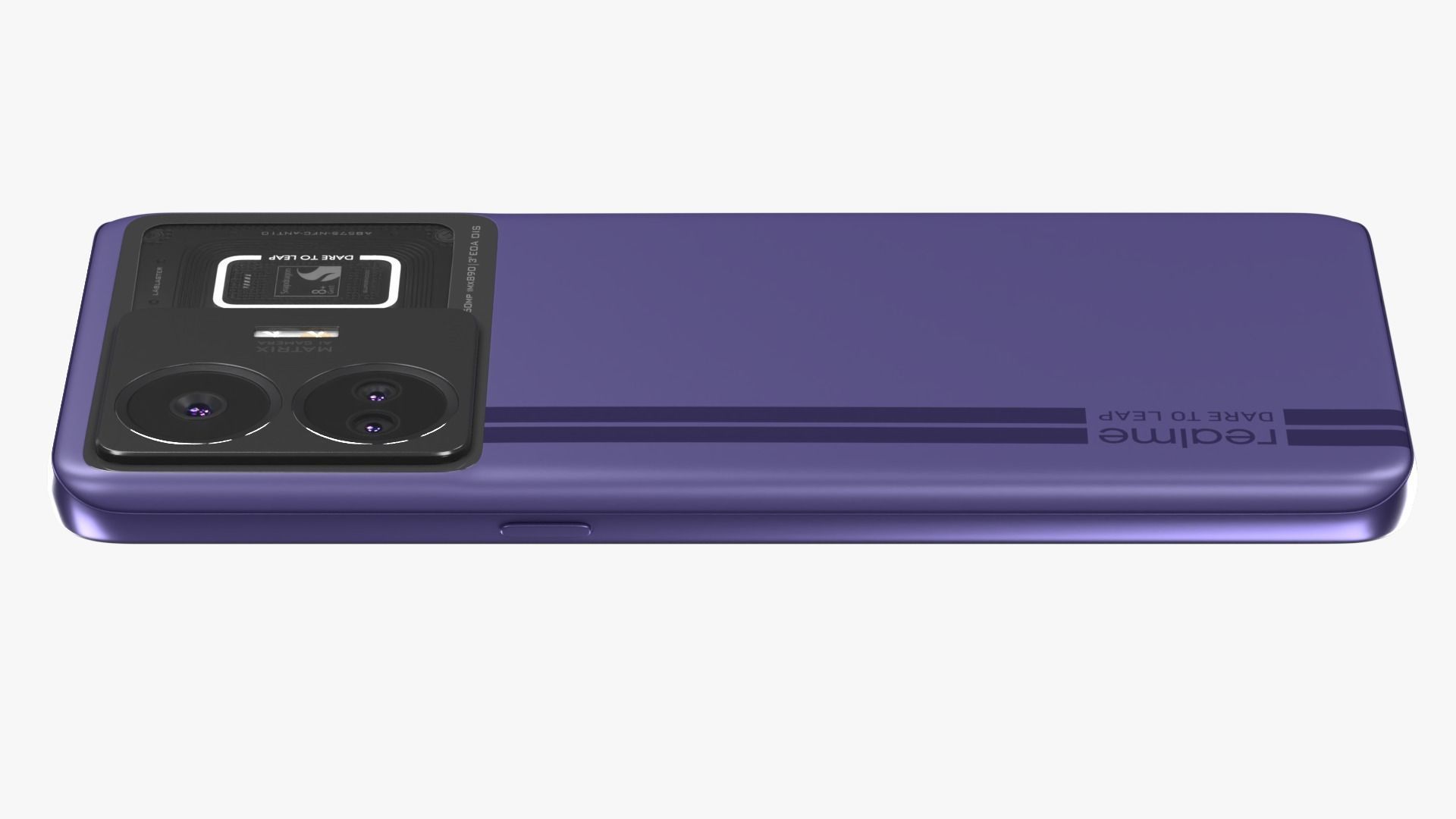 Realme GT Neo 5 Purple Low-poly 3D model_4