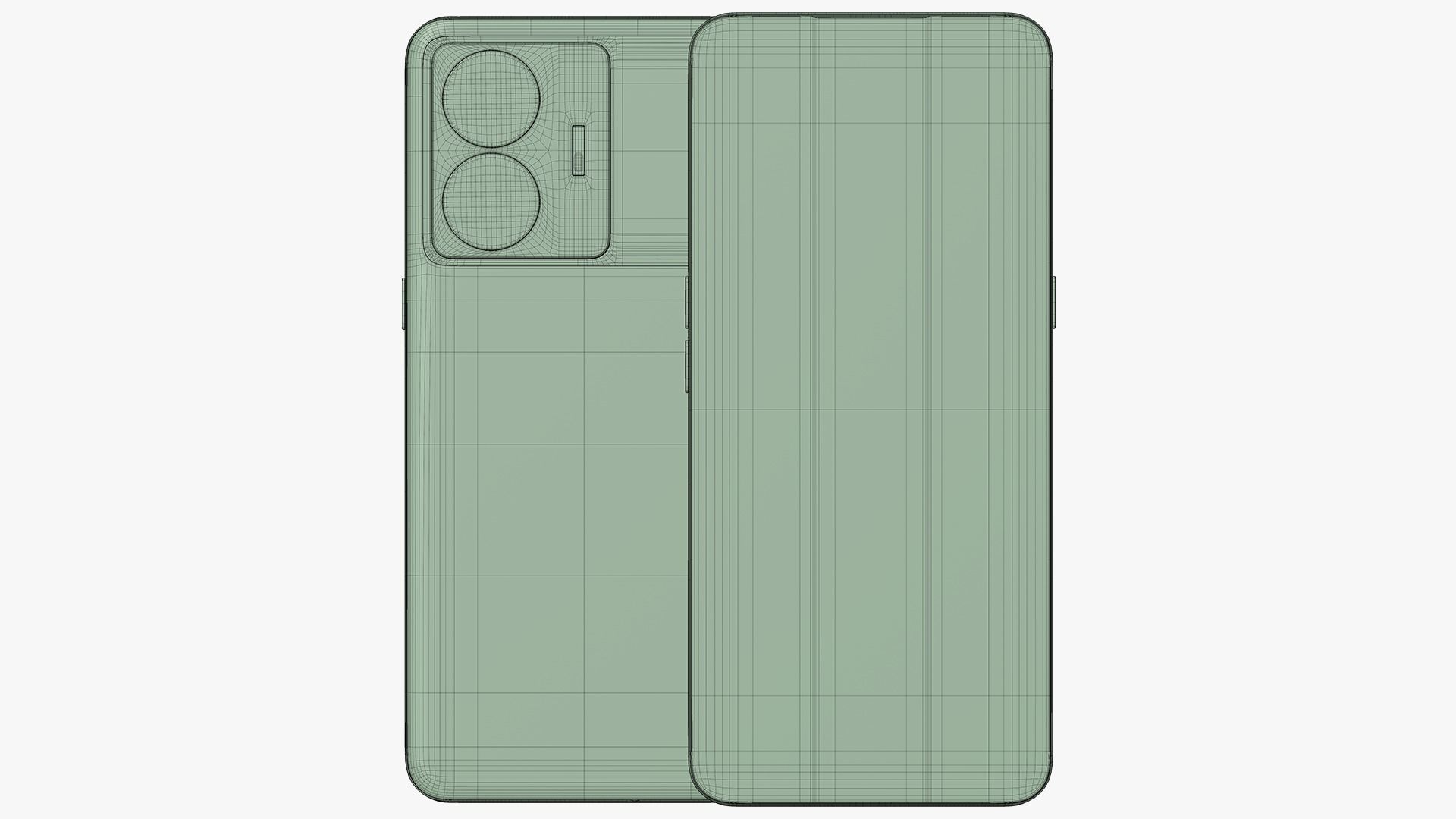 Realme GT Neo 5 Purple Low-poly 3D model_11