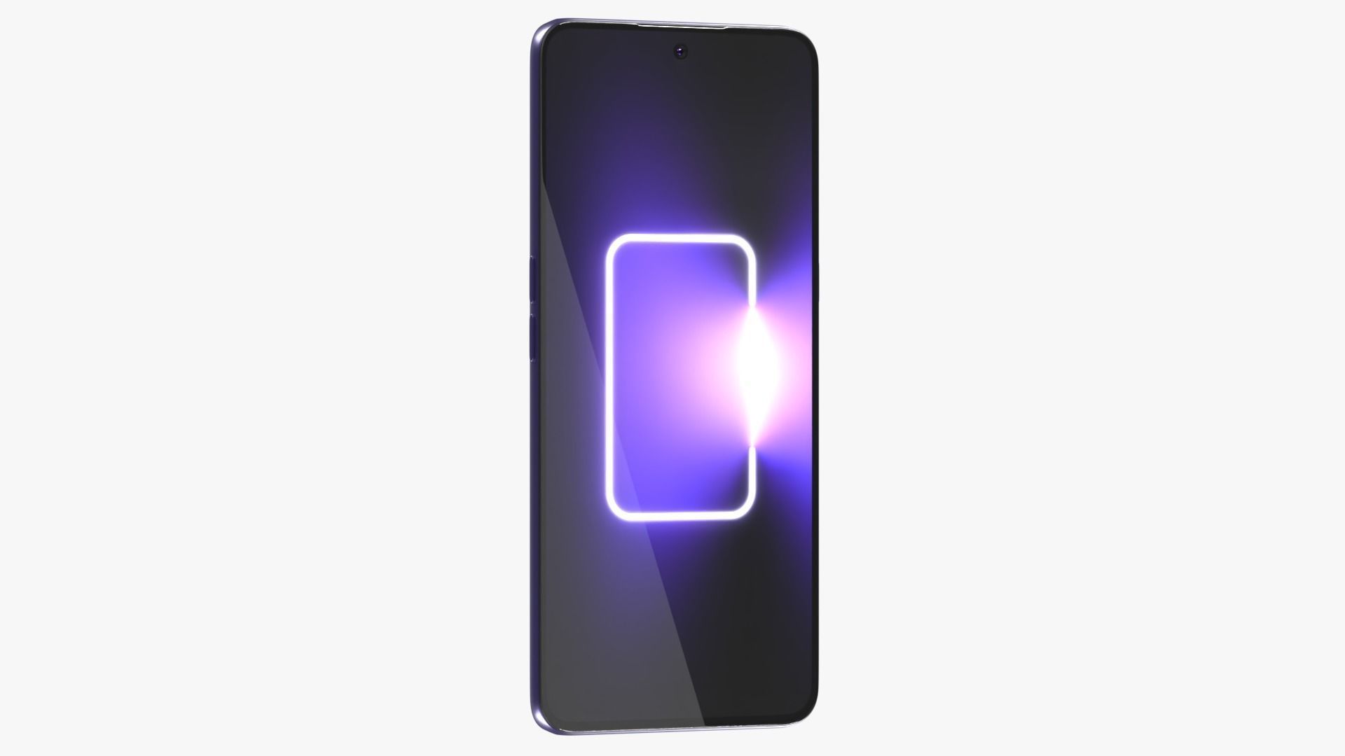 Realme GT Neo 5 Purple Low-poly 3D model_8