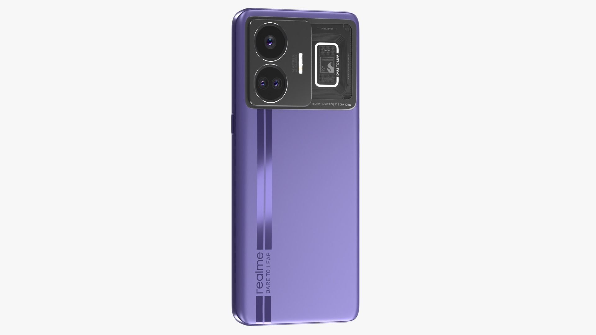 Realme GT Neo 5 Purple Low-poly 3D model_9