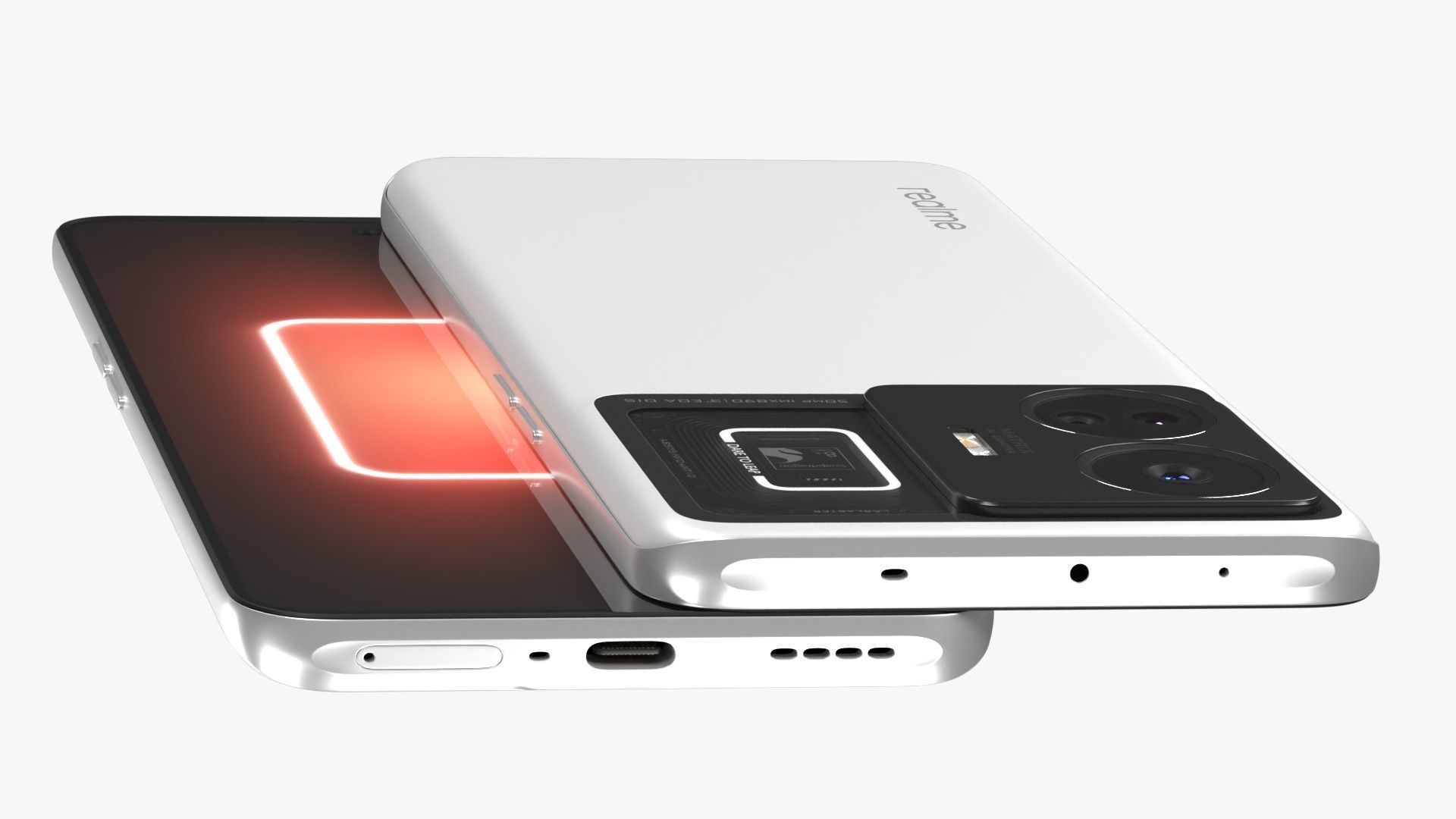 Realme GT Neo 5 White Low-poly 3D model_6