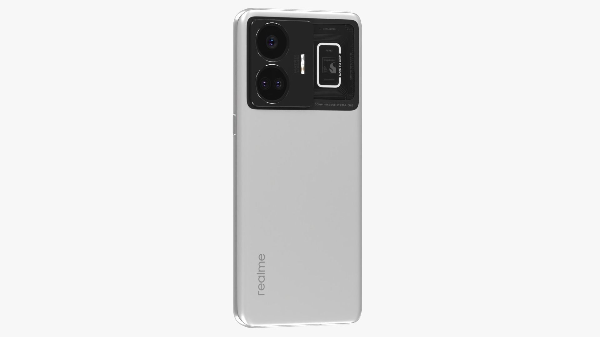 Realme GT Neo 5 White Low-poly 3D model_9
