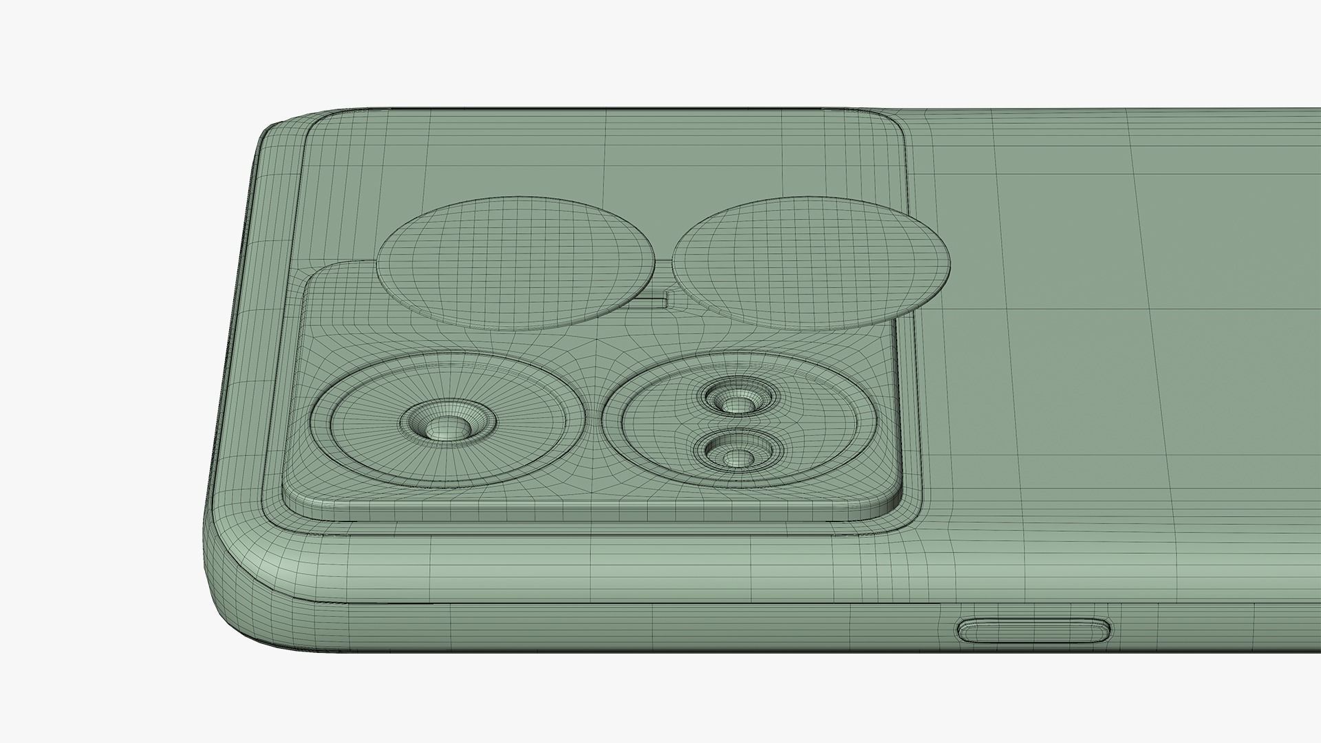 Realme GT Neo 5 White Low-poly 3D model_16