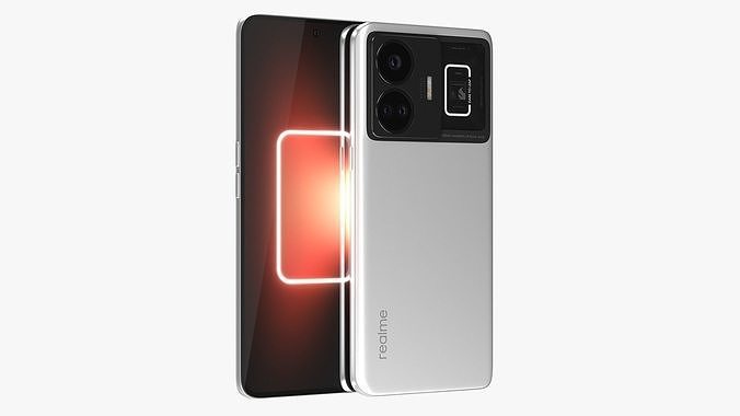 Realme GT Neo 5 White Low-poly 3D model