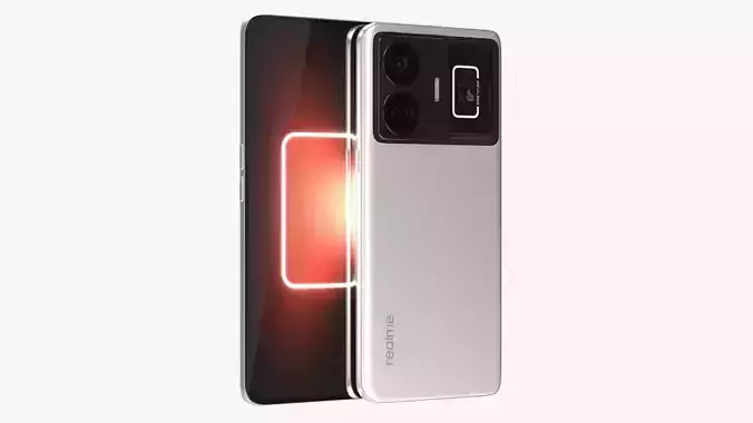 Realme GT Neo 5 White Low-poly 3D model