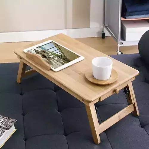 Folding wooden table camping car picnic