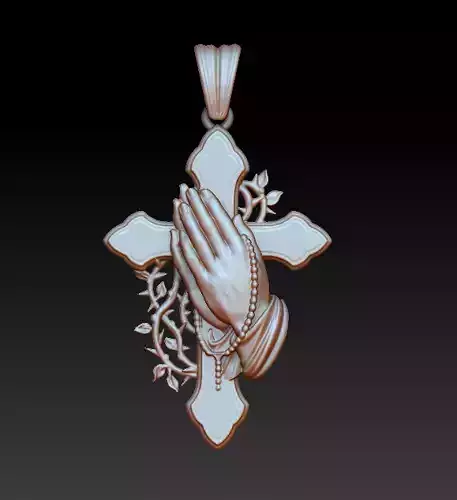 Cross Pendant 3D model