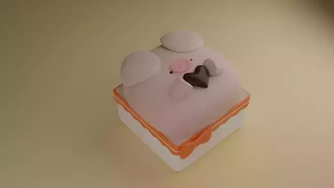 scone pig 3D print model