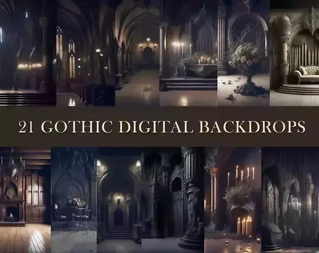 Gothic Themed Image Backdrops Texture