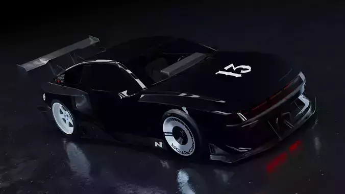 Hyundai N Vision 3D Model Blender File Textured 