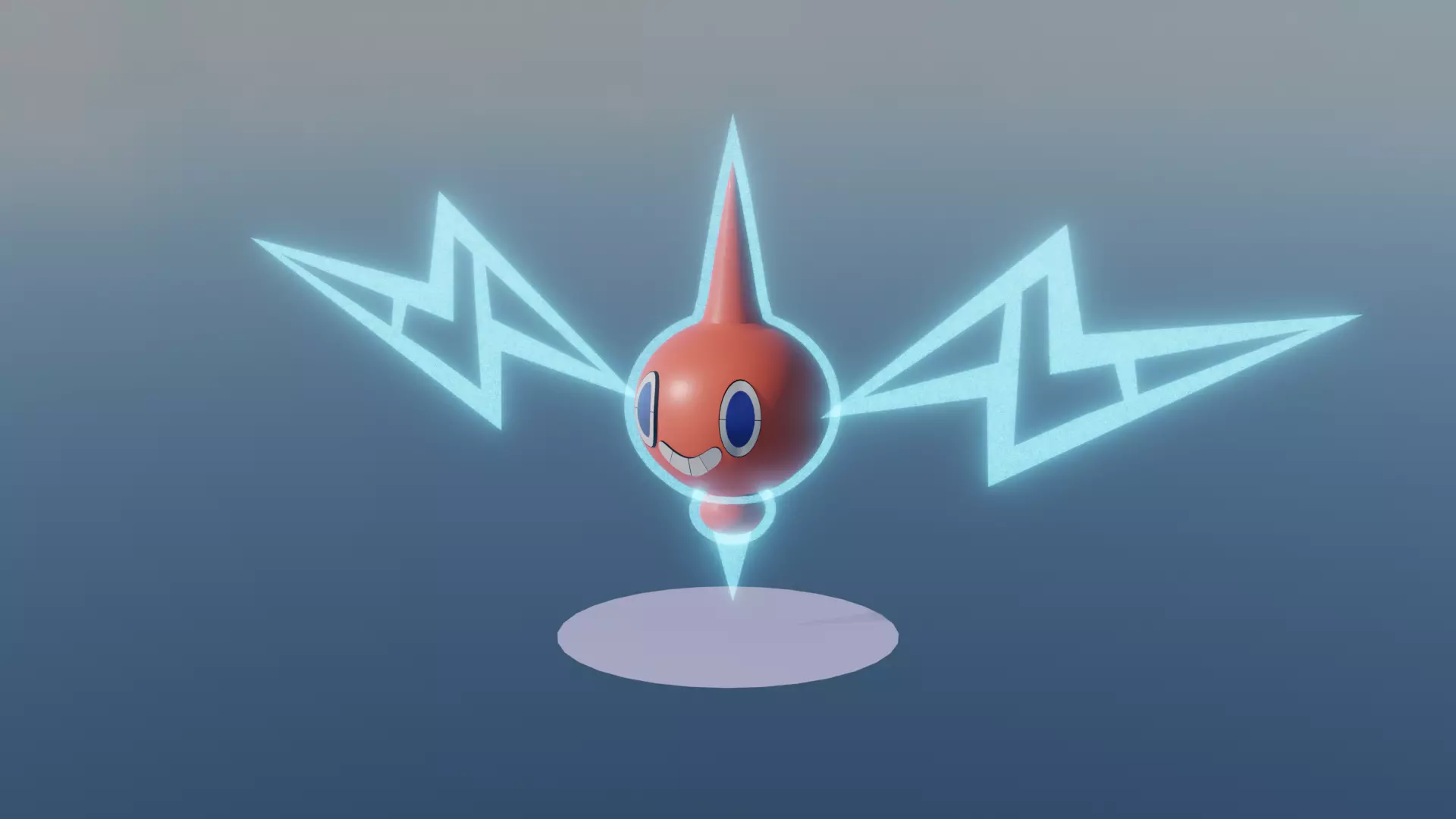 Pokemon Rotom and Shiny Version Low-poly 3D model_23