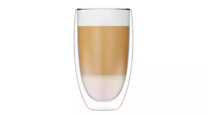 Caffe Latte Coffee Glass Cup Mug