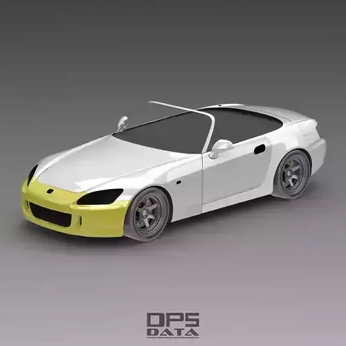 S2000 AP2 Front Bumper Exterior Surface Model - 3D Laser-Scanned