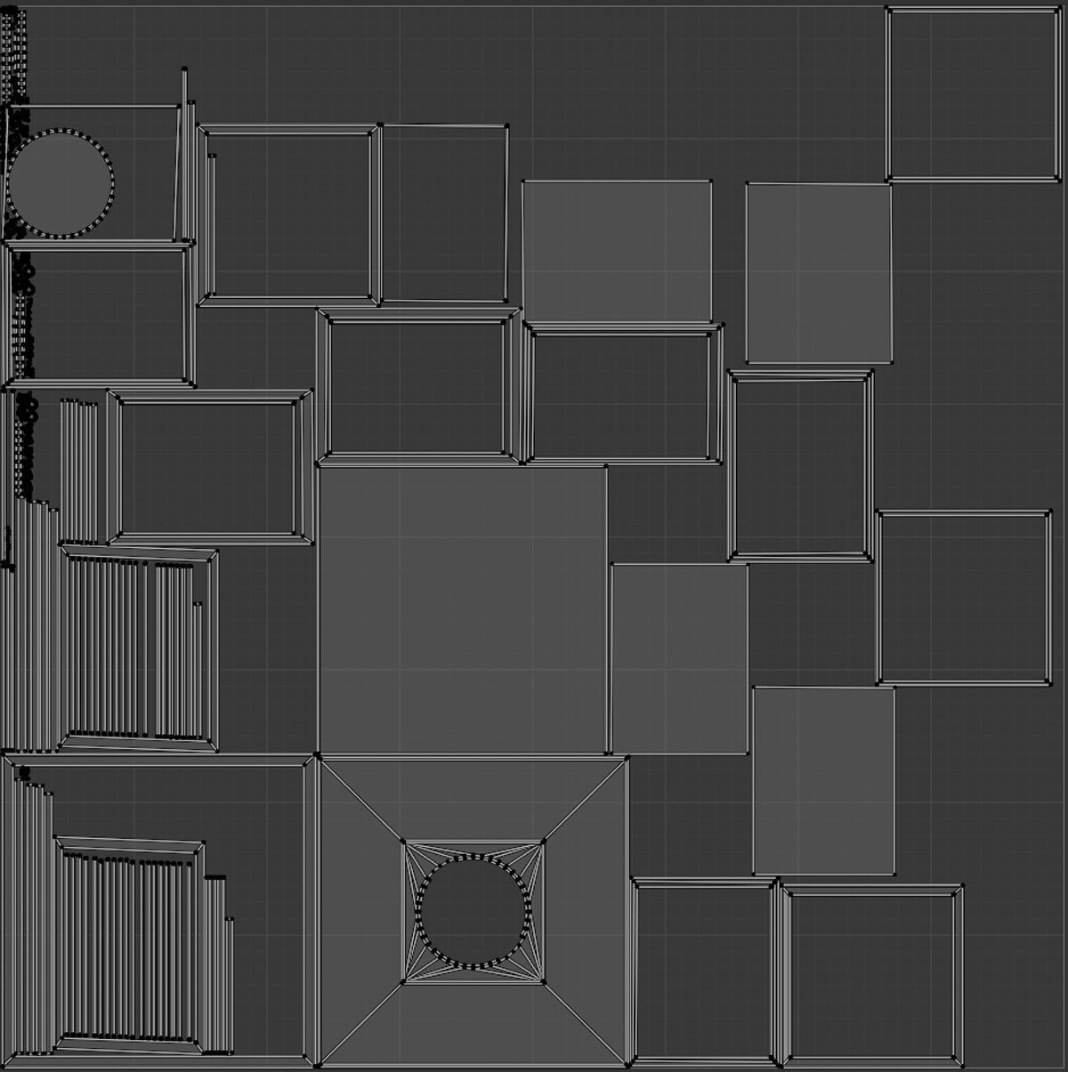 Lantern Low-poly 3D model_7