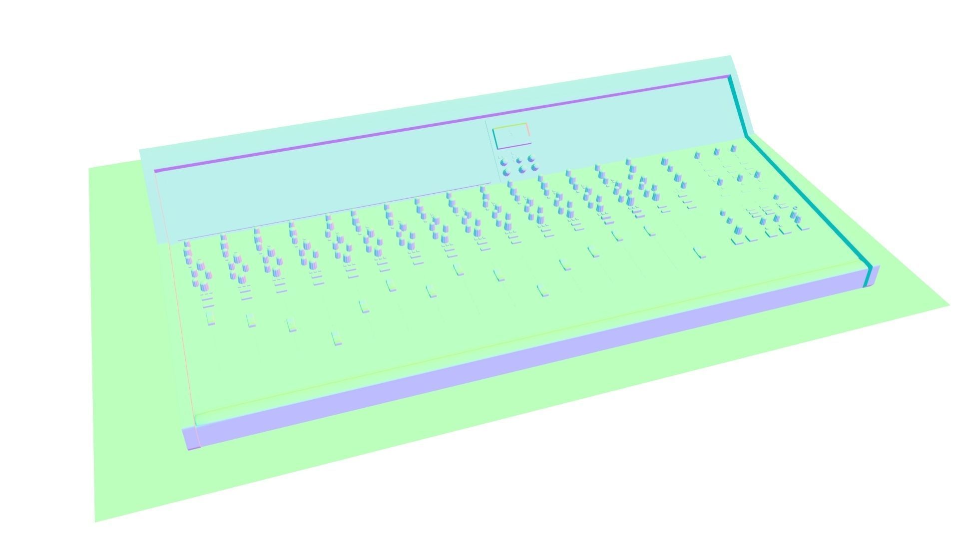 Mixing desk  3D model_6