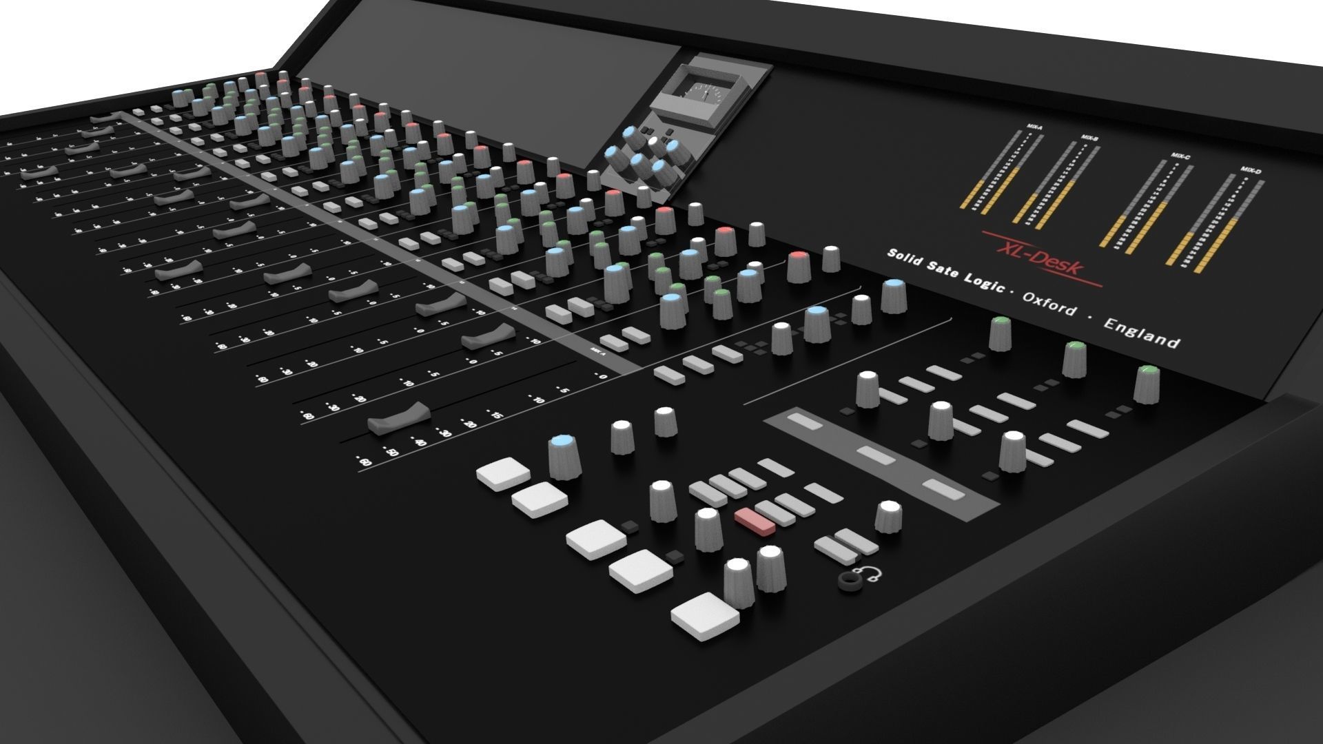 Mixing desk  3D model_4