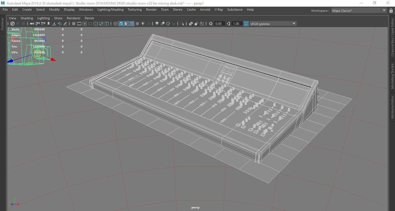 Mixing desk  3D model_8