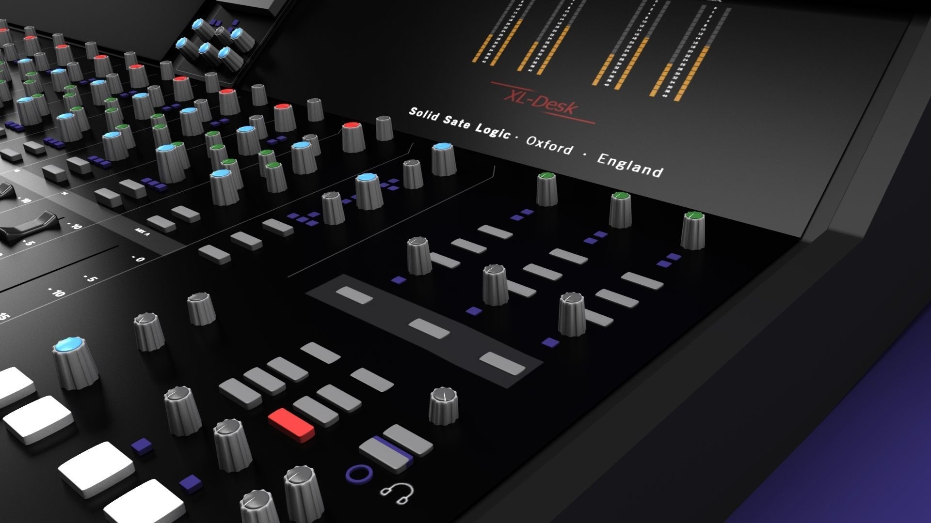 Mixing desk  3D model_1