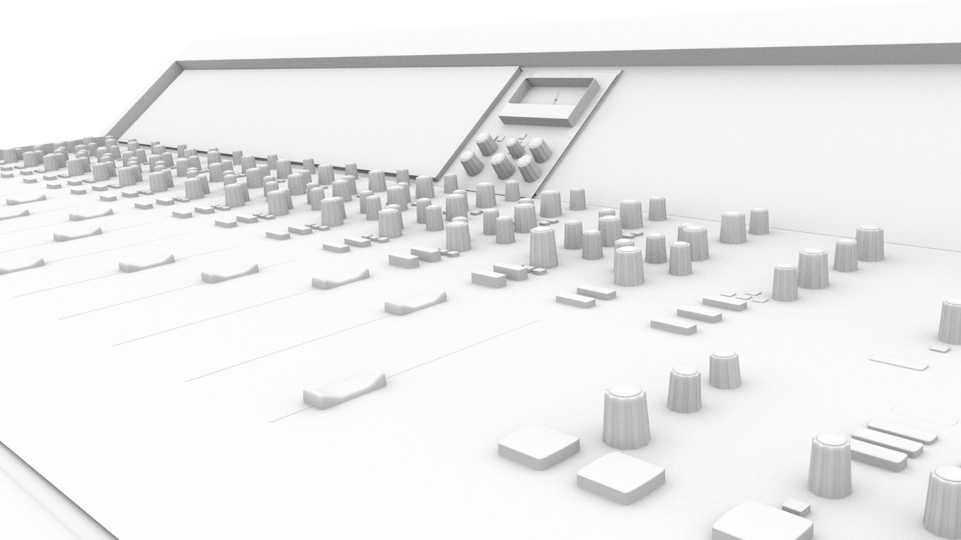 Mixing desk  3D model_7