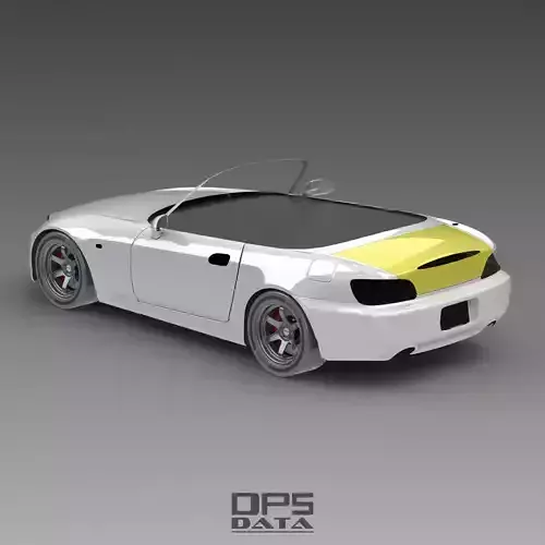 S2000 AP2 Trunk Exterior Surface Model - 3D Laser-Scanned