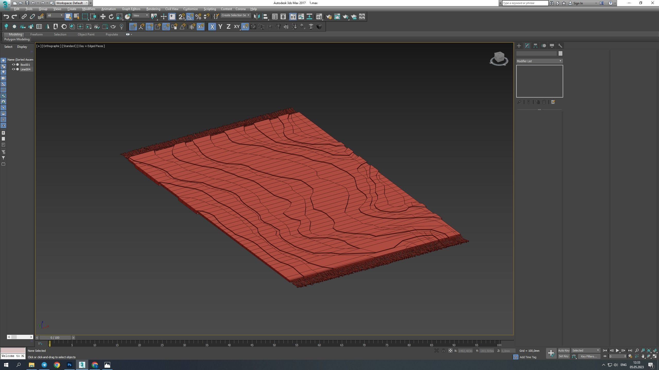 Tufted Sierra Rug Low-poly 3D model_5