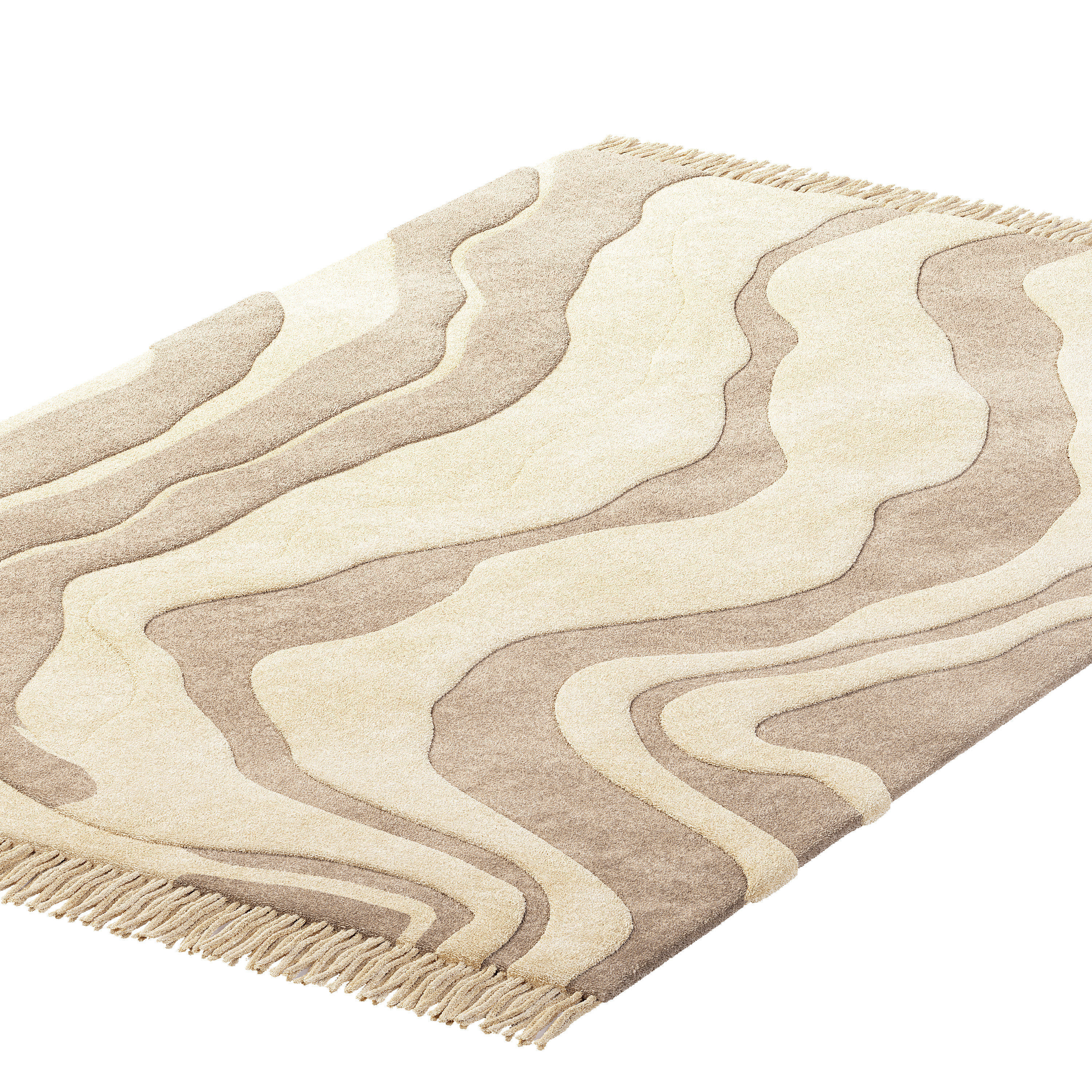 Tufted Sierra Rug Low-poly 3D model_2